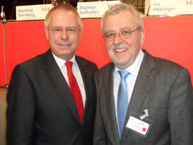 Peter Susel (re) mit Norbert Bude